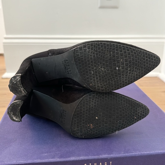 Stuart Weitzman Highstrung Black Lace up Boots Size 5.5 - Picture 7 of 7